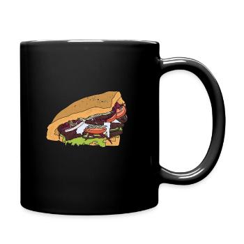 Doner kebab - Full Colour Mug - black - Right