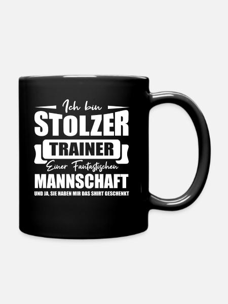 Trainer Shirt • Stolzer Trainer • Geschenk - Tasse einfarbig - Schwarz