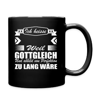 Lustige Sprüche Shirt • Geburtstagsgeschenk - Tasse einfarbig - Schwarz - Rechts