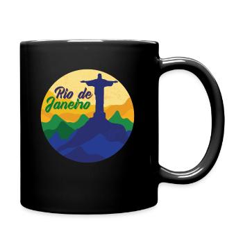 Rio de Janeiro - Mug uni - noir - Droite