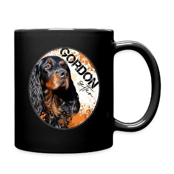 Gordon Setter Splash - Tasse einfarbig - Schwarz - Rechts