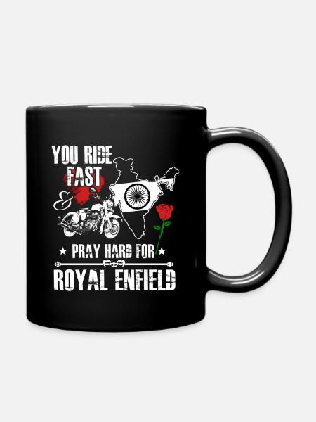 motorcycle fan - Full Colour Mug - black