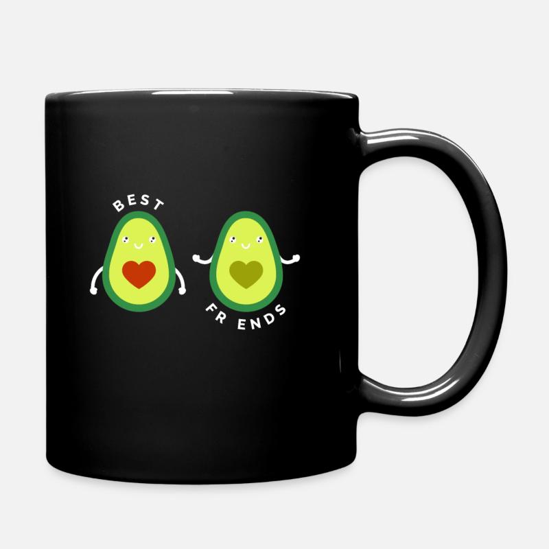 Avocado Best Friends Funny Fruit Gift idea - Tasse einfarbig - Schwarz