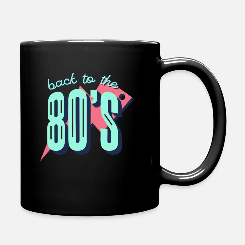 Back To The 80's Retro Vintage Gift Idea - Tasse einfarbig - Schwarz