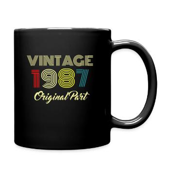 Vintage 1987 Original partie hommes femmes 33 anniversaire - Mug uni - noir - Droite