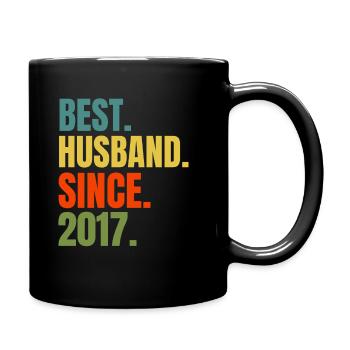 Best Husband Since 2017 Cool Husband Ever Gift - Tasse einfarbig - Schwarz - Rechts