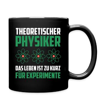 Theoretischer Physiker Physik lustige Geschenkidee - Tasse einfarbig - Schwarz - Rechts