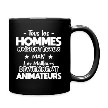 Animateur cadeau drôle humour animation - Mug uni - noir - Droite