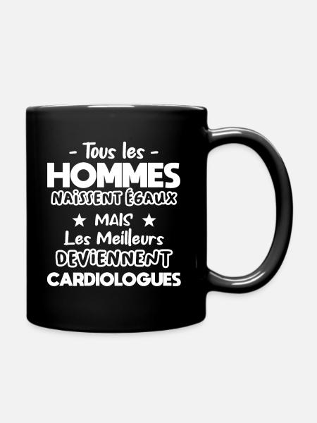 Cardiologue cadeau drôle cardiologie - Mug uni - noir