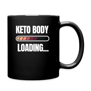 Cool Keto Body Loading Shirt Gift - Full Colour Mug - black - Right