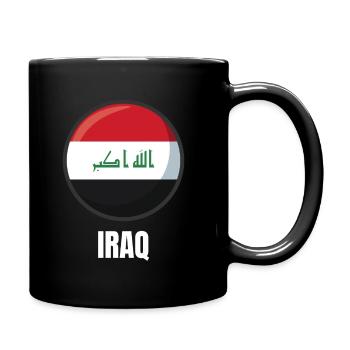 Iraq Flag Shirt for Men Women & Kids Gift - Full Colour Mug - black - Right