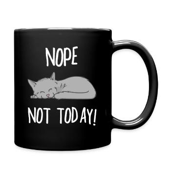 NOPE NOT TODAY CHAT Cadeau idée cadeau - Mug uni - noir - Droite