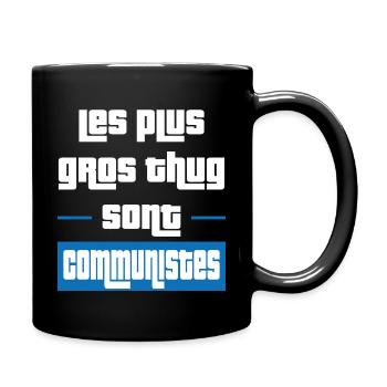 cadeau drôle gros thug communiste - Mug uni - noir - Droite