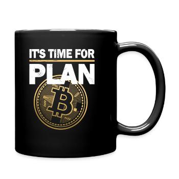 Crypto Bitcoin It’s time for Plan B Cadeau - Mug uni - noir - Droite