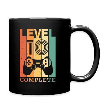 Kids Level 10 Years Birthday Shirt Gamer Shirt - Full Colour Mug - black - Right