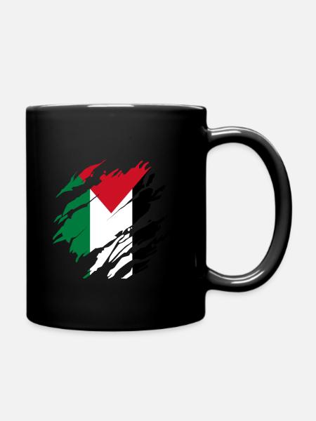 Gaza Palestine Drapeau palestinien - Mug uni - noir