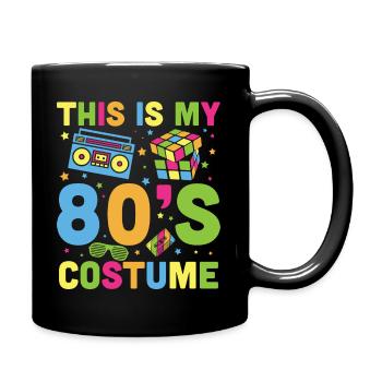 Retro Vintage 80er T-Shirt Lustig - Tasse einfarbig - Schwarz - Rechts