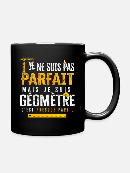 Géomètre humour cadeau drôle - Mug uni - noir