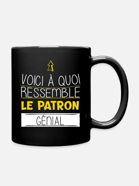 Patron - Cadeau - Drôle - Métier - Génial - Boss - Mug uni - noir