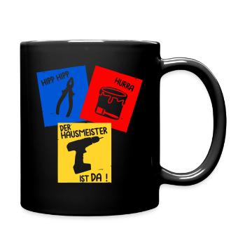 Hausmeister - Tasse einfarbig - Schwarz - Rechts