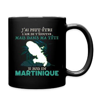 Message Martinique Idée Cadeau - Mug uni - noir - Droite