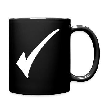 Hook Emoji Sketch Drawing White - Full Colour Mug - black - Right