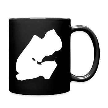 Djibouti map flag - Full Colour Mug - black - Right
