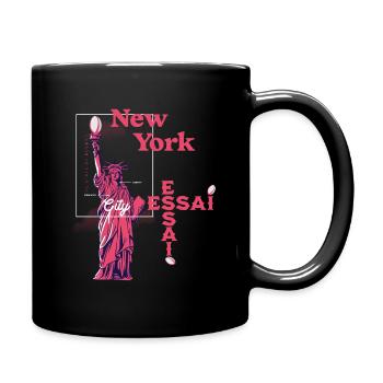 New York City, Essai - Mug uni - noir - Droite
