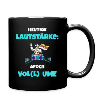 Hausparty Spruch für jede Party in Kärnten - Tasse einfarbig - Schwarz - Rechts