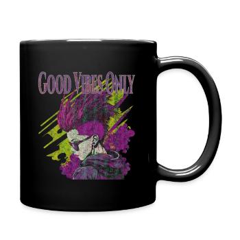 Good Vibes Only - Tasse einfarbig - Schwarz - Rechts
