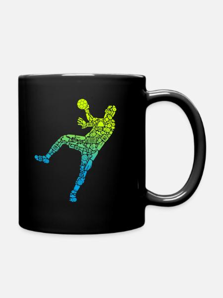 Joueurs de handball Symboles Joueurs de handball Garçons Handball - Mug uni - noir