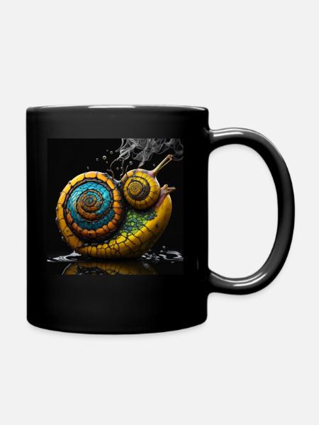 Evolution of snail - Tasse einfarbig - Schwarz