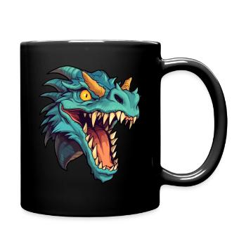 Jörmungandr - Tasse einfarbig - Schwarz - Rechts