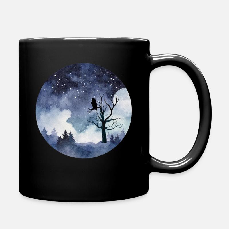 Leise Schritte - Tasse einfarbig - Schwarz