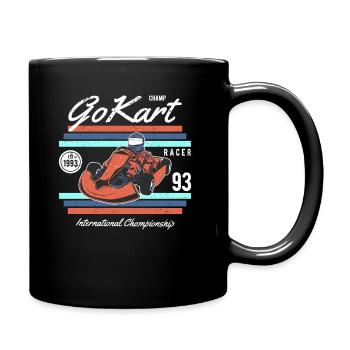 Vintage Kart Racing Go Kart | Go Karting Racer - Mug uni - noir - Droite
