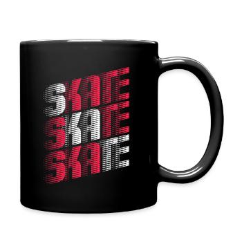 Patin vintage | Skateboard pour Skateboarder - Mug uni - noir - Droite