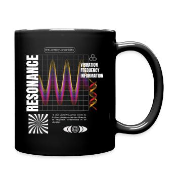 Everything is resonance - Full Colour Mug - black - Right