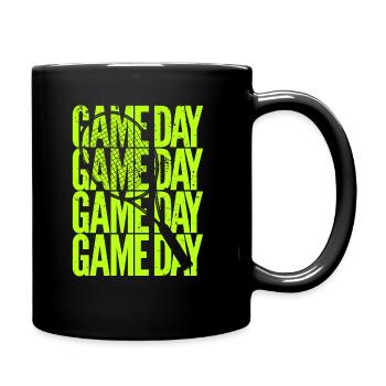 Game Day Tennis player | Sports events - Full Colour Mug - black - Right