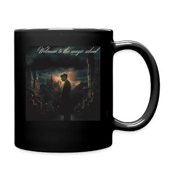 Zauber Magic Schule Fantasie - Tasse einfarbig - Schwarz - Rechts
