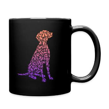 Vizslas Dogs Dog Motif Ladies Children Weimaraner - Full Colour Mug - black - Right