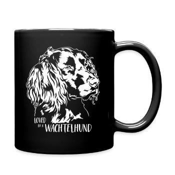 Aimé par un chien de caille disant chien Wilsigns - Mug uni - noir - Droite