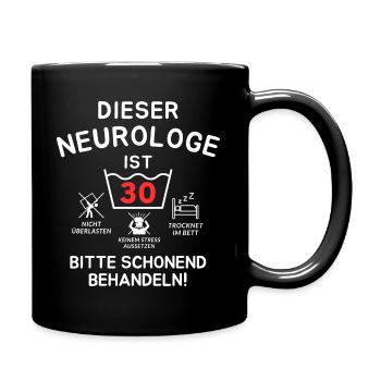 This neurologist is 30. - Full Colour Mug - black - Right