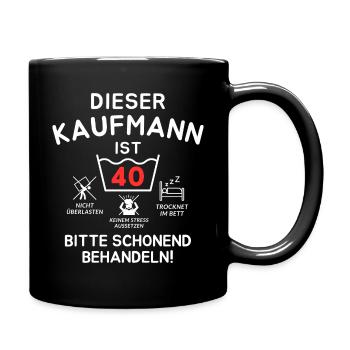 This merchant is 40 years old. - Full Colour Mug - black - Right