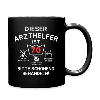 This Physician Assistant is 70. - Full Colour Mug - black - Right