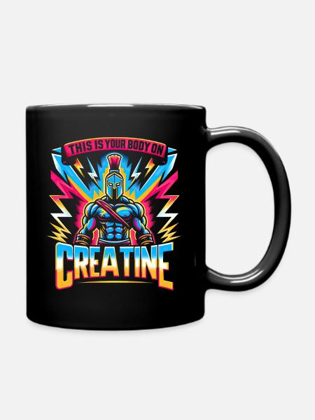 Humour Créatine Sport Musculation - Mug uni - noir