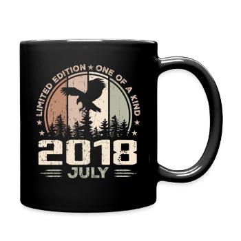 Incomparable depuis juillet 2018, 6e Anniversaire - Mug uni - noir - Droite