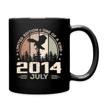 Incomparable depuis juillet 2014, 10e Anniversaire - Mug uni - noir - Droite