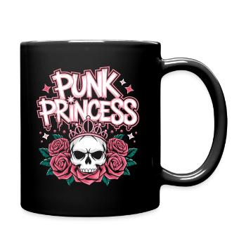 Punk Woman Princess Rocker Punk - Full Colour Mug - black - Right