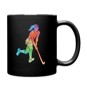 Joueurs de hockey Hockey sur gazon Enfants Hockey Filles - Mug uni - noir - Droite