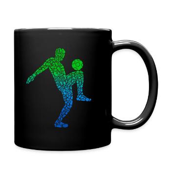 Soccer Player Icons Soccer Soccer Boy - Full Colour Mug - black - Right